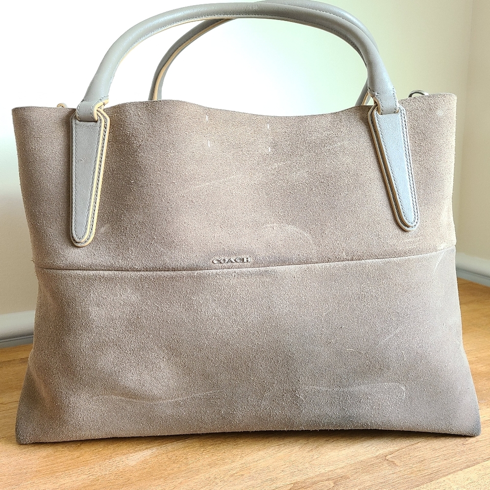 COACH suede tote